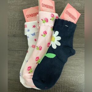 Gymboree socks size 5-7 NWT 3 pairs